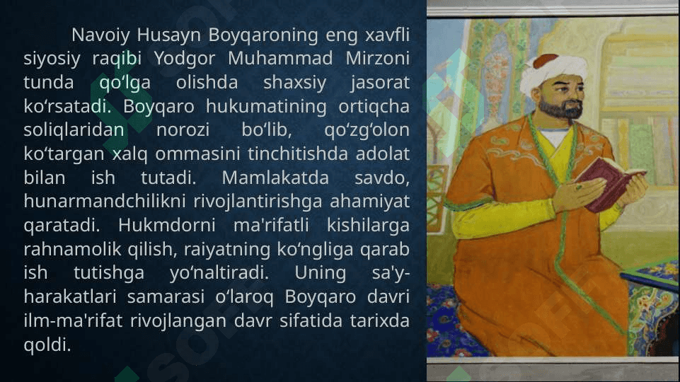 G’iyosiddin Xondamirning “Habib us-siyar” asarida Alisher navoiy haqida 4