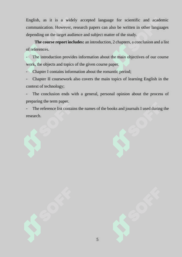 ON THE THEME: « THE USE OF INTERNET TECHNOLOGIES FOR THE DEVELOPMENT OF WRITING SKILLS IN SECONDARY SCHOOL » 5