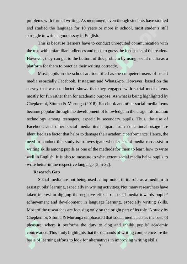 ON THE THEME: « THE USE OF INTERNET TECHNOLOGIES FOR THE DEVELOPMENT OF WRITING SKILLS IN SECONDARY SCHOOL » 7