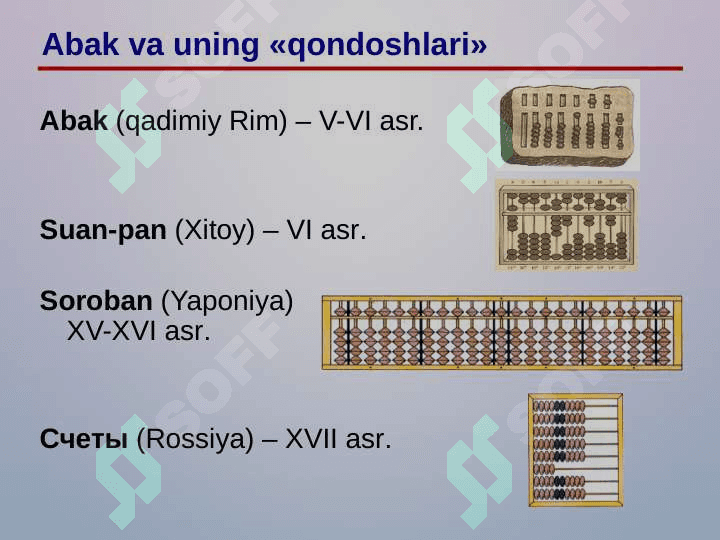 HISOBLASH TEXNIKASI TARIXI 3