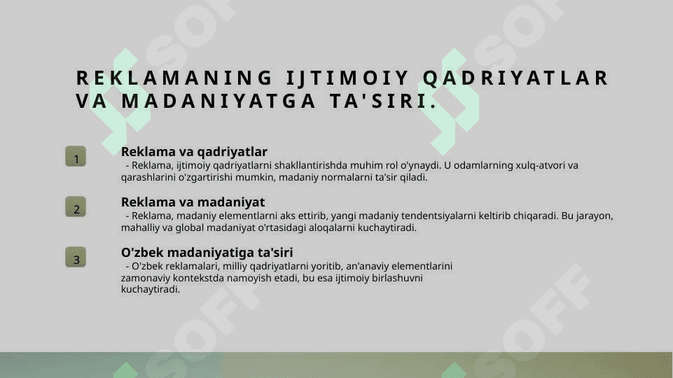 Reklamaning ijtimoiy mazmun mohiyati. 4