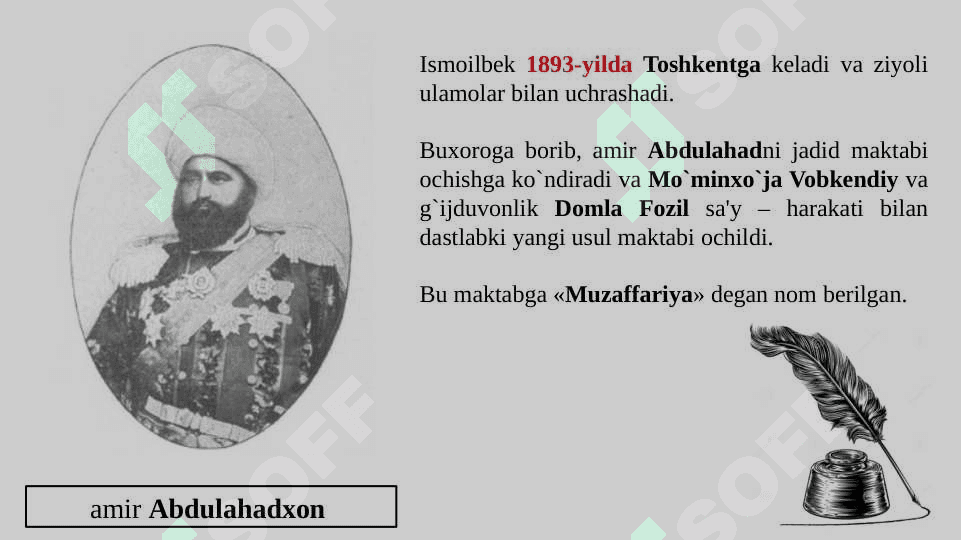 Jadidlar harakatining vujudga kelishi, ularning islohotchilik faoliyati. Turkistonda sovet hokimiyatining o’rnatilishi.Ikkinchi jahon urushi yillarida O’zbek xalqining fashizm ustidan qozonilgan g’alabaga qo’shgan hissasi. O’zbekistonlik jangchilarning fashizmni tor-mor etishdagi jasoratlari. 5
