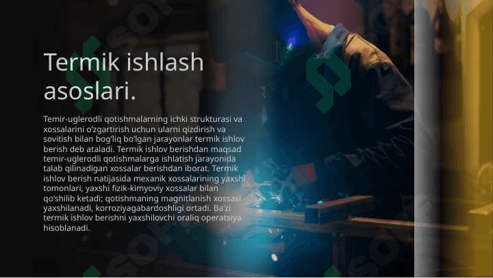 Termik ishlov berish texnologik jarayoni qurilmalari 3