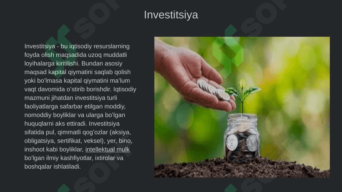Ishlab chiqarishni yangilash va modernizatsiyalash sharoitida investitsion darsturlarni moliyalashtirishning nazariy asoslari 3