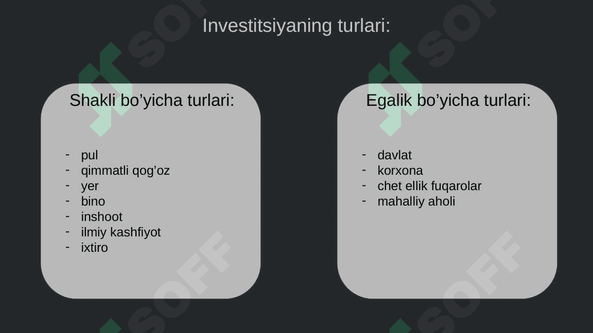 Ishlab chiqarishni yangilash va modernizatsiyalash sharoitida investitsion darsturlarni moliyalashtirishning nazariy asoslari 4
