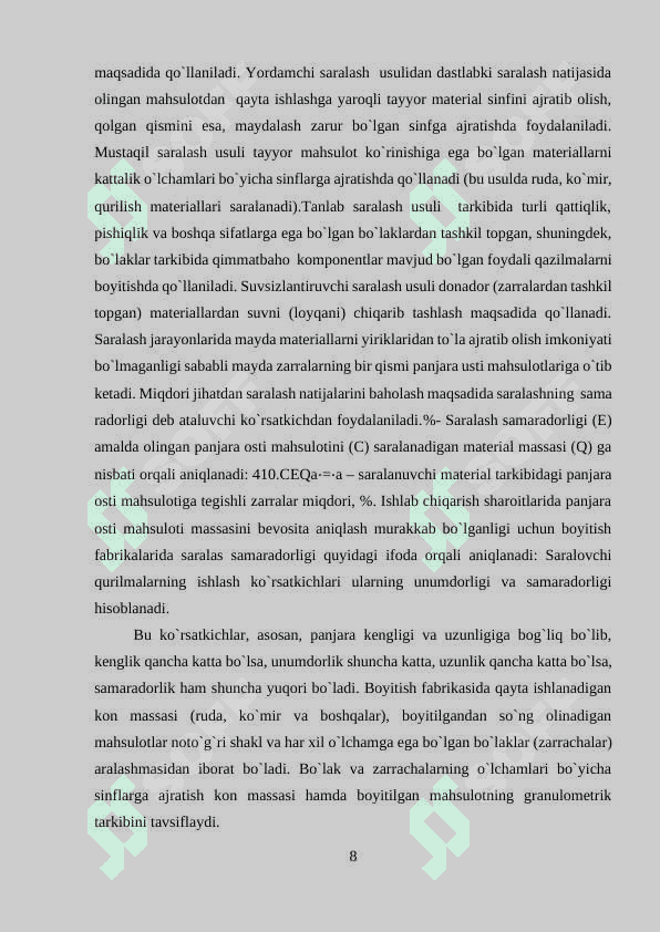Foydali qazilmalarni biotexnologik qayta ishlash jarayonlari 8