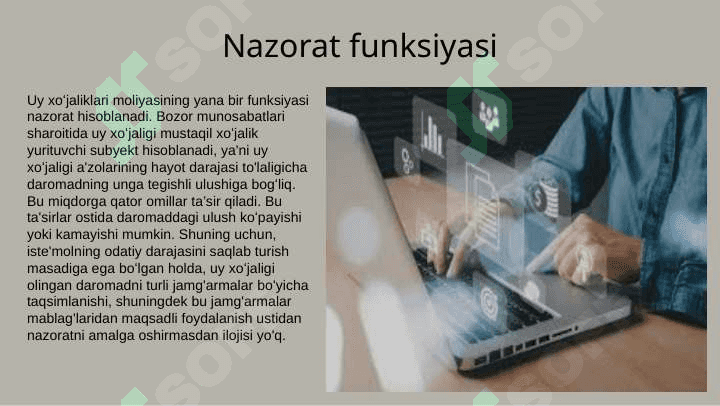 Uy xo'jaliklari qabul qiladigan moliyaviy qarorlar 6