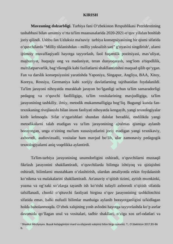 Boshlangʻich sinflarda tarbiya jarayoni mohiyati va mazmuni 3