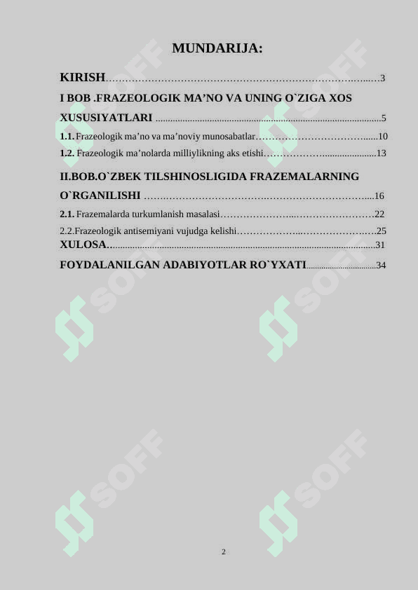 Frazeologik birliklarning tabiati va xususiyatlari. 2