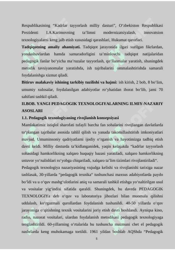 Akademik litsey o’quvchilari kommunikativ kompetenseyalarini rivojlantirishda texnalogiyalarning ahamiyati 5