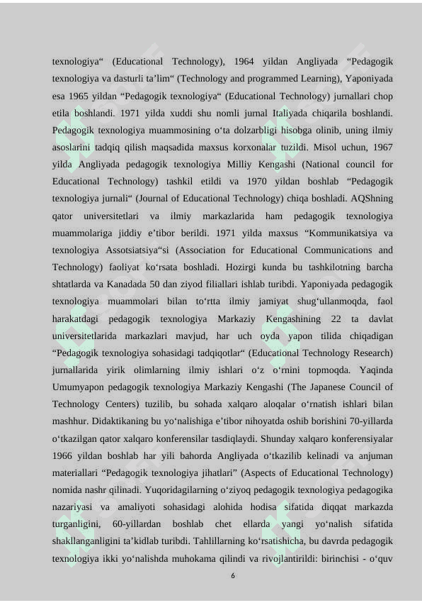 Akademik litsey o’quvchilari kommunikativ kompetenseyalarini rivojlantirishda texnalogiyalarning ahamiyati 6