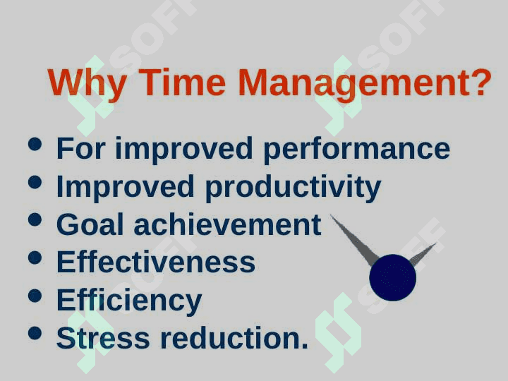 Time and time management 5