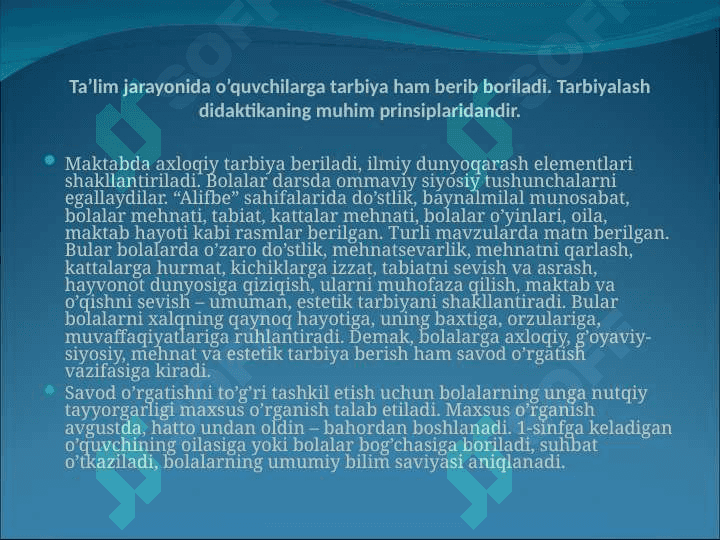 Savod o’rgatishda analitik-sintetik tovush metodi 7