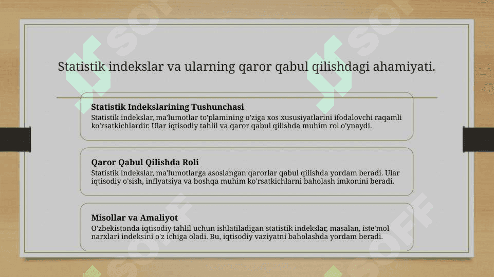 Statistik indekslar 6
