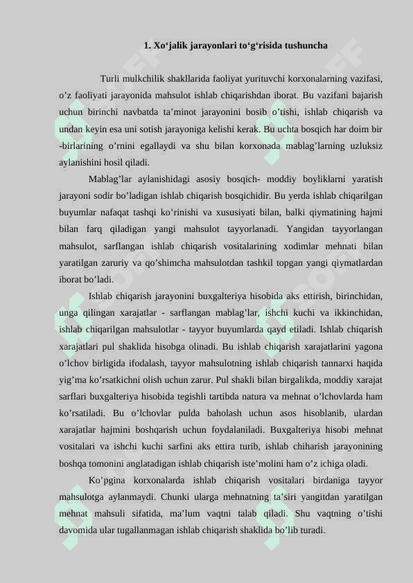Xo‘jalik mablag‘larning tashkil topish manbalari tushuncha va ularning tavsifiXo‘jalik mablag‘larning tashkil topish manbalari tushuncha va ularning tavsifi 2