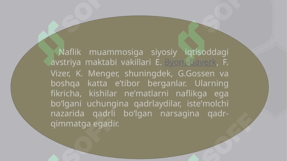 Naflilik va chekli naflilik chekli naflilikni kamaytirish qonuni 8