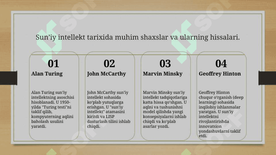 sunʼiy entillikning paydo bolishi va rivojlanish tarixi 8
