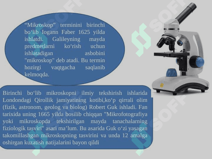 Kirish. Hujayra biologiyasini o’rganishda qo’llaniladigan usullar. Hujayra tiplari 6