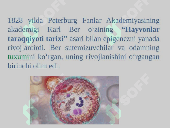 Kirish. Hujayra biologiyasini o’rganishda qo’llaniladigan usullar. Hujayra tiplari 8