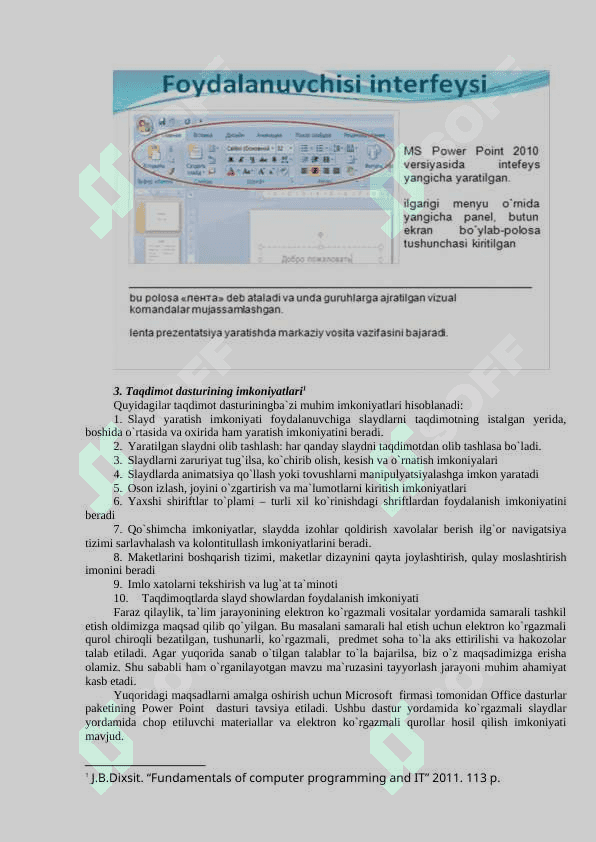 Taqdimоtlarni ishlab chiqishning instrumеntal vоsitalari 2