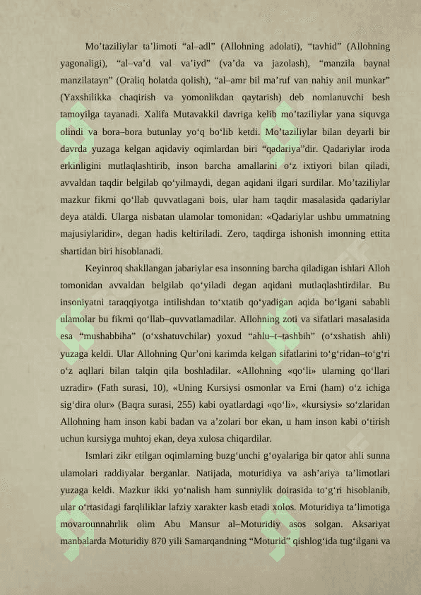 TASAVVUF (SUFIZM) VA HOZIRGI ZAMON 3