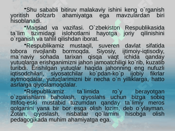 Oʻzbekistonda taʼlim tizimida islohotlar va innovatsiyalar 4
