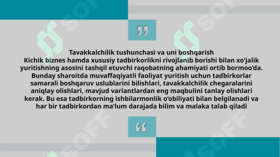 Tavakkalchilik 3