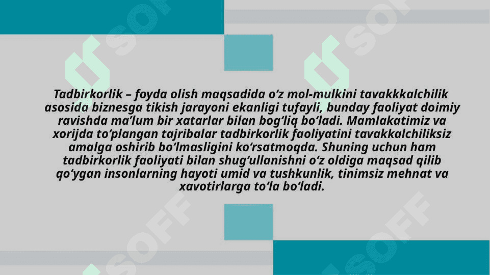 Tavakkalchilik 4