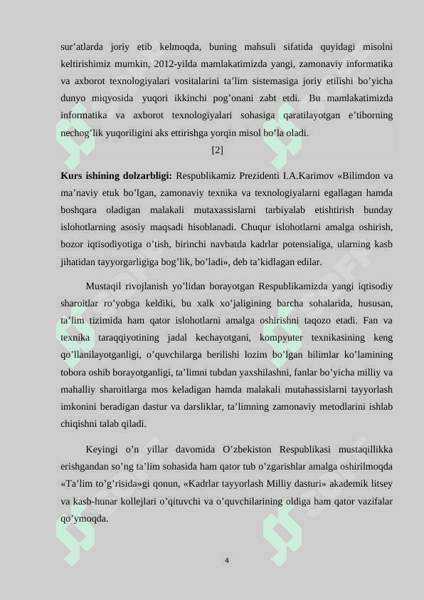 Informatika o’qitishda loyihalash ta’lim texnologiyalari 4