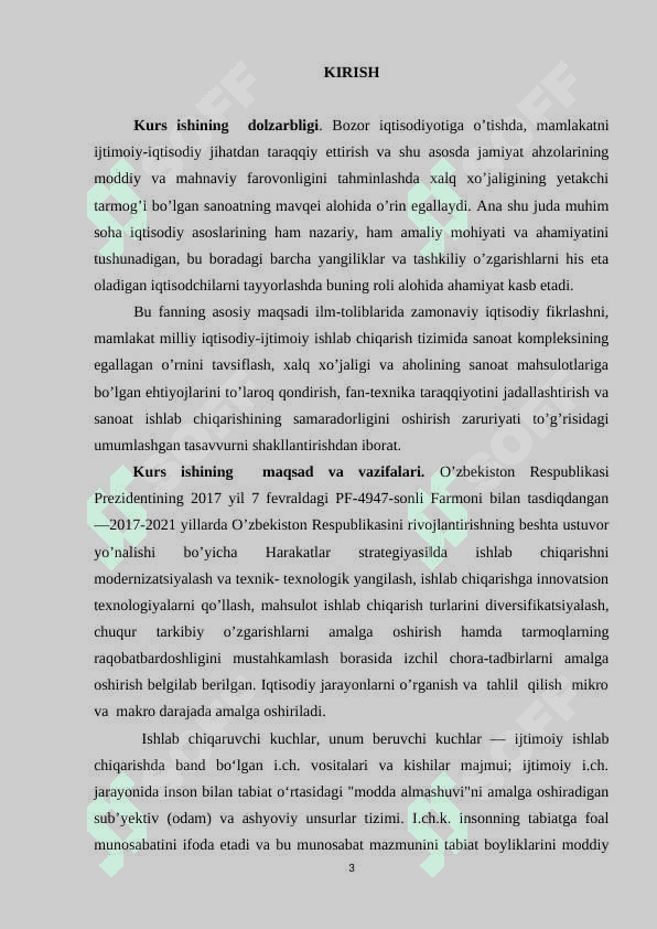ISHLAB CHIQARUVCHI KUCHLAR VA ISHLAB CHIQARISH MUNOSABATLARI, ULAR O’RTASIDAGI MUNOSABATLAR 2