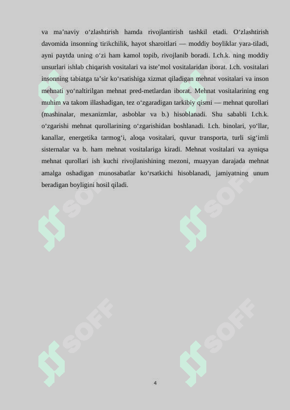 ISHLAB CHIQARUVCHI KUCHLAR VA ISHLAB CHIQARISH MUNOSABATLARI, ULAR O’RTASIDAGI MUNOSABATLAR 3