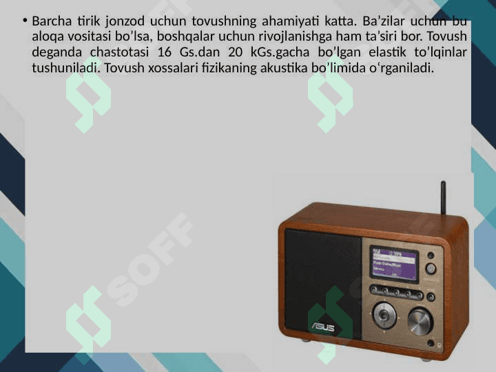 BIOAKUSTIKA VA GIDRODINAMIKANING BIOFIZIK ASOSLARI 3
