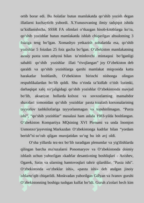 Mustaqillikka erishish arafasida O‘zbekistondagi ijtimoiy-iqtisodiy jarayonlar 7