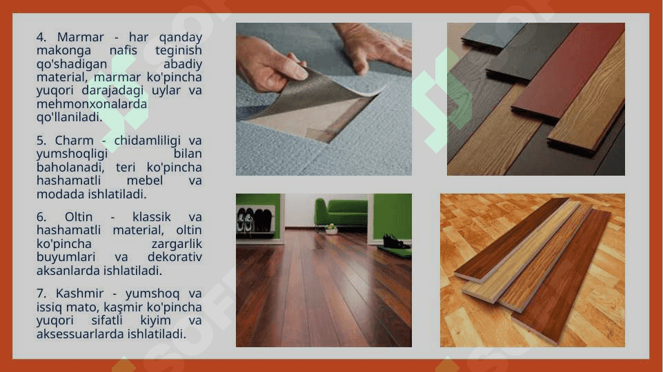 Zamonaviy polbop materiallar 3