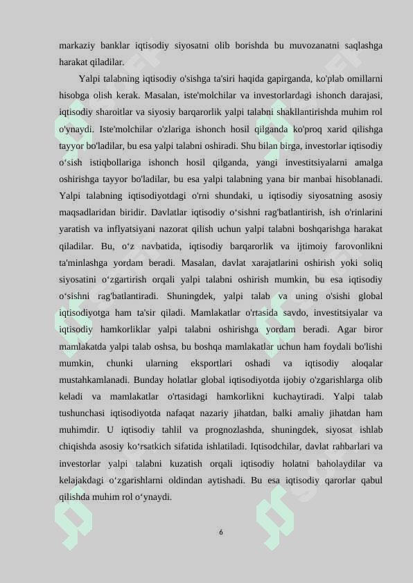 YALPI TALAB VA YALPI TAKLIF 5