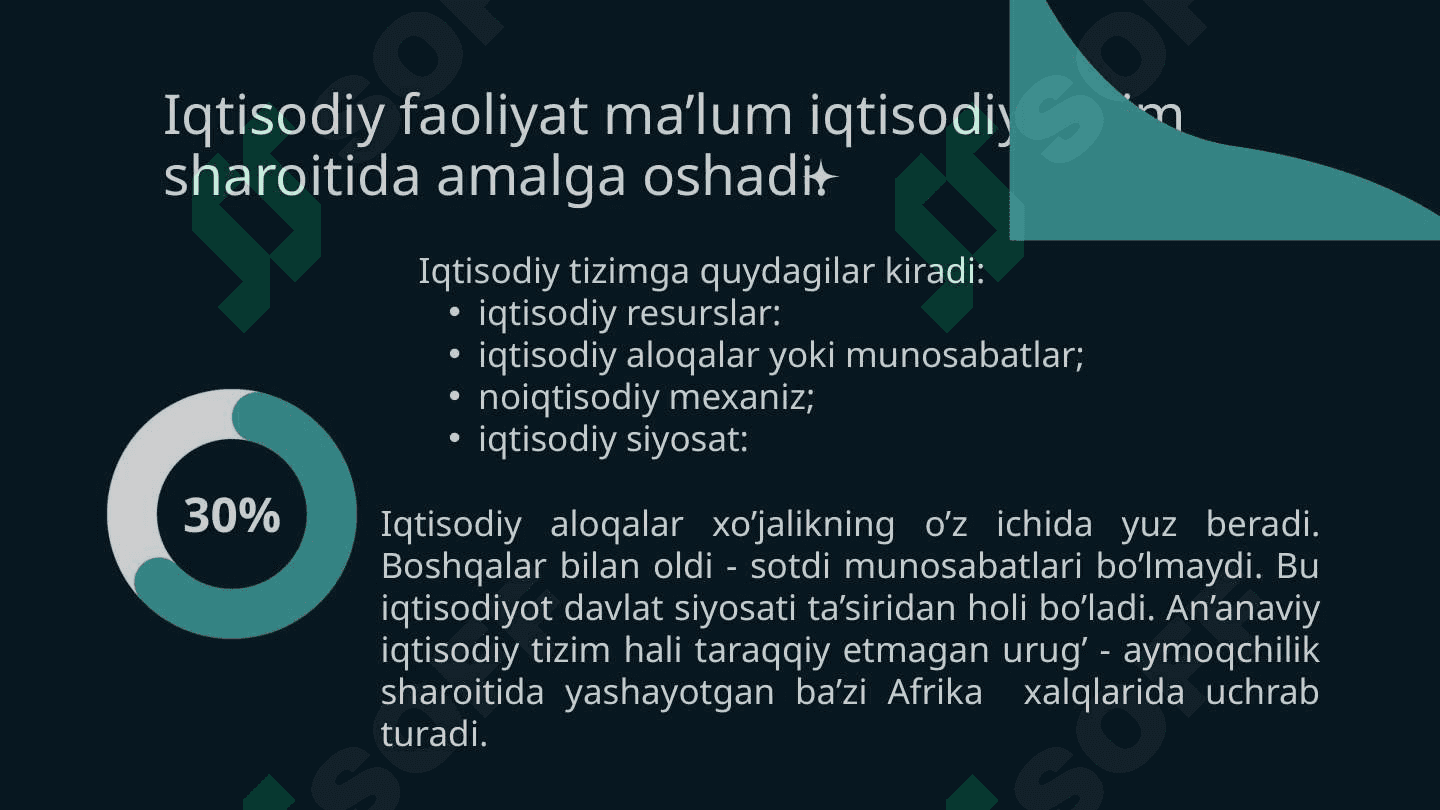 Iqtisodiy tizimlar va doiraviy aylanishlar 4
