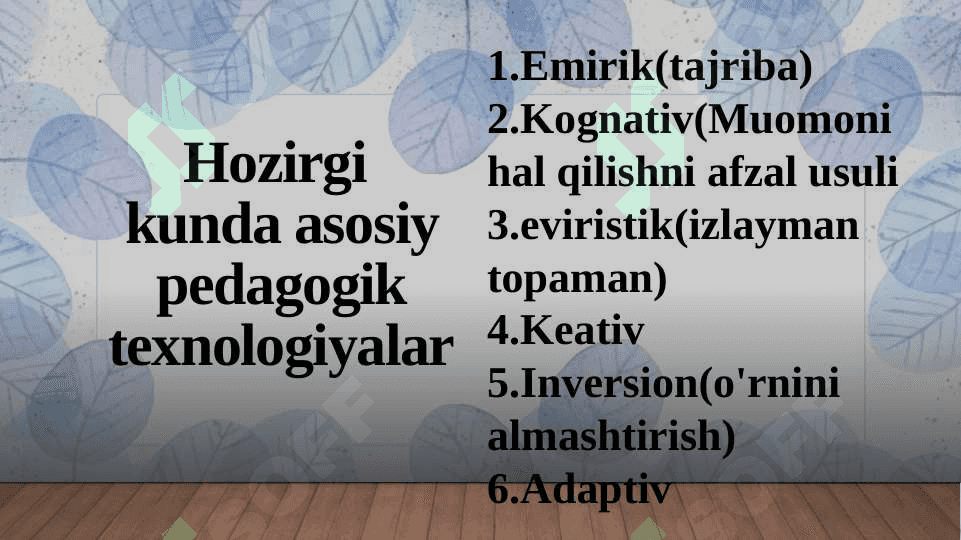 ona tili va o'qish savodxonligini o'qitish metodikasi fanidan tayyorlagan mustaqil taʼlimi 3