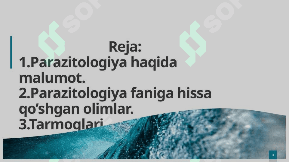 Parazitologiya fanining qisqacha rivojlanish tarixi 3