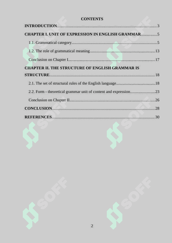 Grammatical categories, grammatical form and grammatical meaning. 2