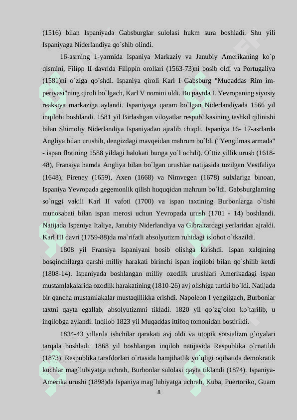 ISPAN ADABIYOTIDAGI “MUTTAXAMLAR HAQIDA ROMAN” JANRI (FRANSISKO KEVEDO “MUTTAXAM” ROMANI MISOLIDA) 8
