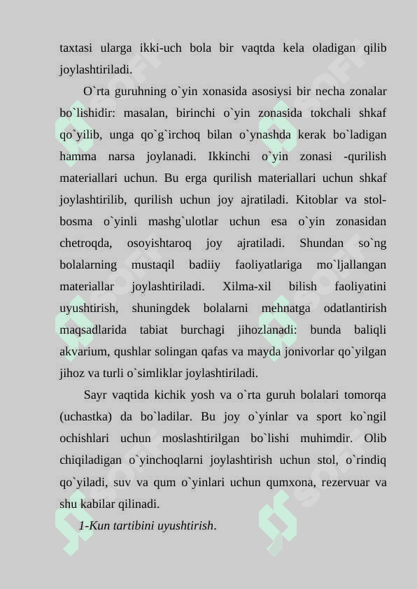 Tayyorlov guruxida kunning ikkinchi yarmida bolalar hayoti va faoliyatini tashkil etish 3