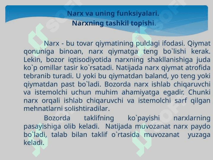 Raqobatning turli modellarida narxning shakllanish xususiyatlari 3