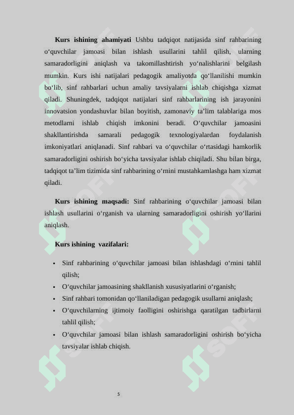 Sinf rahbarining o‘quvchilar jamoasi bilan ishlash usullari 5