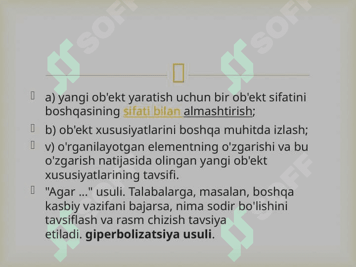 Kreativ pedagogika fanini oʻqitish 8