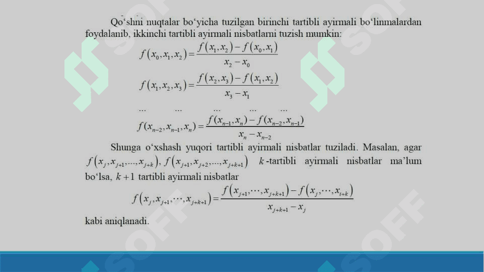 Funksiyani yaqinlashtirish masalasi | Sonli usulllar 8