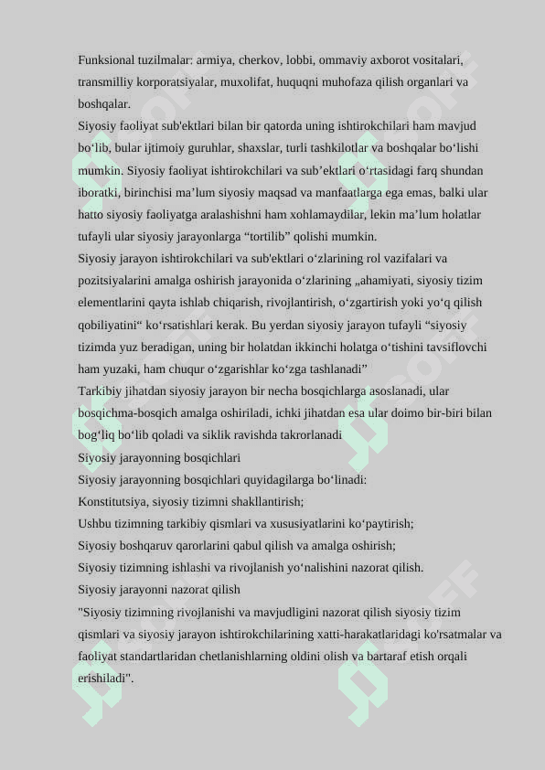 Hozirgi davr siyosiy jarayonlari 2