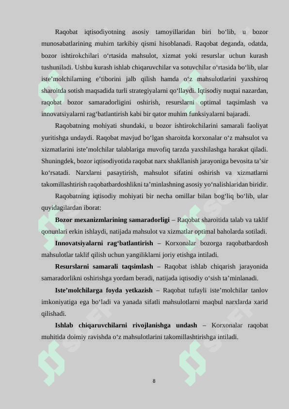 RAQOBAT VA MONOPOLIYA 7