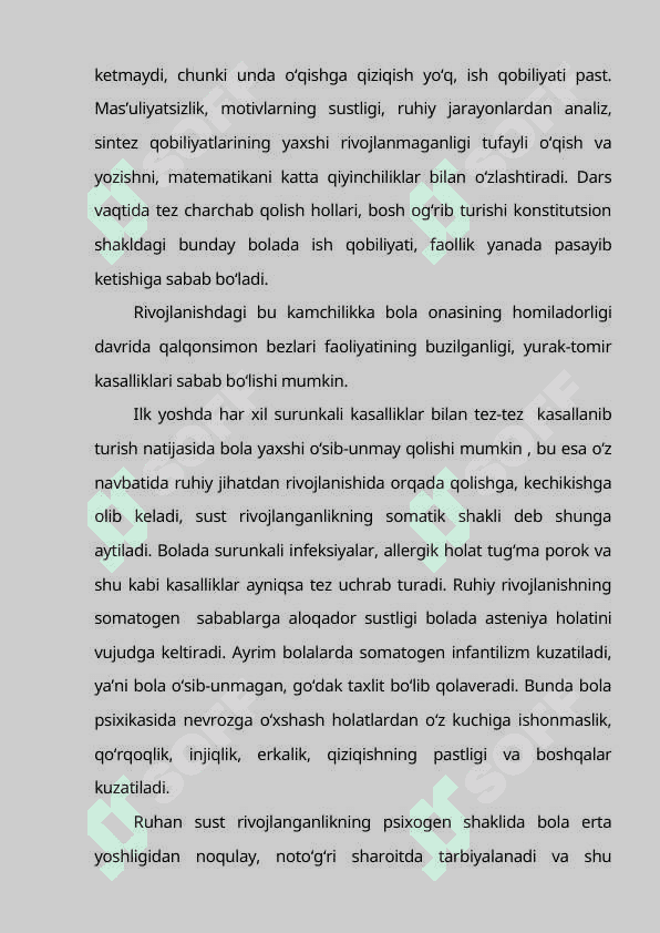 Ruhiy rivojlanishi sustlashgan bolalar 3