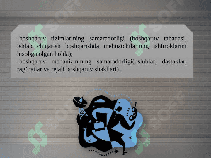 Boshqarish tizimi samaradorligini hisoblash usullari 6