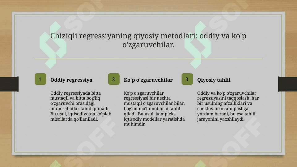 Chiziqli regressiya va korrelyatsiya 6